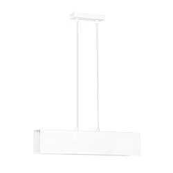 Lampadario Moderno 2 Luci Hsi Wang Mu In Acciaio Bianco