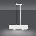 Lampadario Moderno 2 Luci Hachiman In Acciaio Bianco LA0145-EB-2-BI