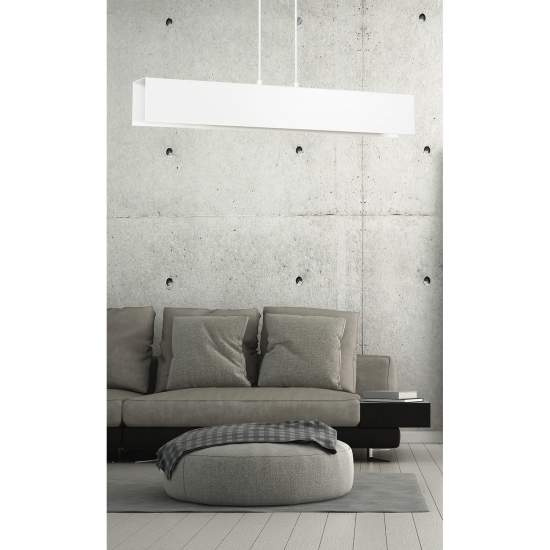 Lampadario Moderno 2 Luci Hachiman In Acciaio Bianco LA0145-EB-2-BI
