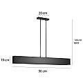 Lampadario Moderno 4 Luci Hachiman In Acciaio Nero LA0145-EB-4-NR