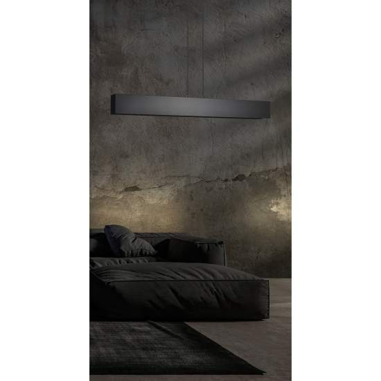 Lampadario Moderno 4 Luci Hachiman In Acciaio Nero LA0145-EB-4-NR
