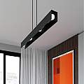Lampadario Moderno 4 Luci Hachiman In Acciaio Nero LA0145-EB-4-NR
