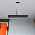 Lampadario Moderno 4 Luci Hachiman In Acciaio Nero LA0145-EB-4-NR