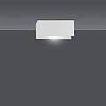 Applique Moderna 1 Luce Hachiman In Acciaio Bianco LA0145-EB-AP1-BI