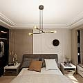 Lampadario Industrial 4 Luci Benzaiten A Bracci In Acciaio Nero E Oro LA0148-EB-4-NR