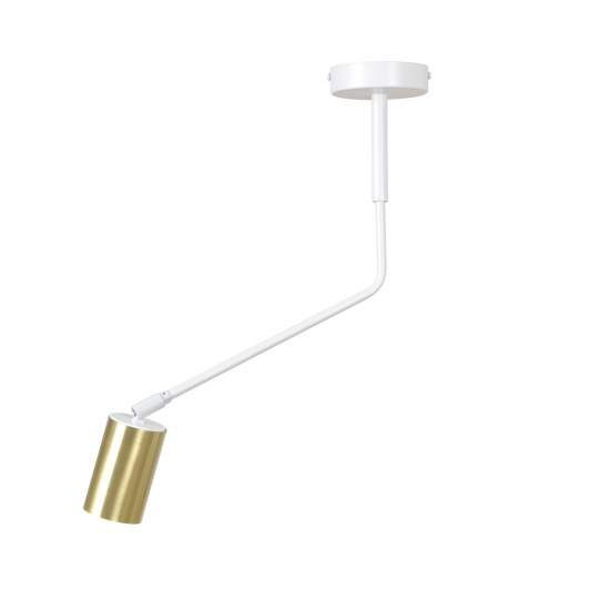 Plafoniera Minimal Tenjin Acciaio Bianco 1 Luce Gu10 Ip20 LA0150-EB-PL1-BI