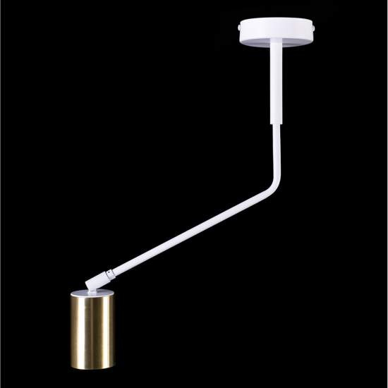 Plafoniera Minimal Tenjin Acciaio Bianco 1 Luce Gu10 Ip20 LA0150-EB-PL1-BI