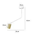 Plafoniera Minimal Tenjin Acciaio Bianco 1 Luce Gu10 Ip20 LA0150-EB-PL1-BI