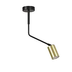 Plafoniera Minimal Tenjin Acciaio Nero 1 Luce Gu10 Ip20