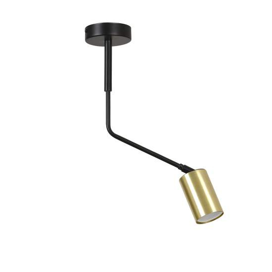 Plafoniera Minimal Tenjin Acciaio Nero 1 Luce Gu10 Ip20 LA0150-EB-PL1-NR