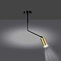 Plafoniera Minimal Tenjin Acciaio Nero 1 Luce Gu10 Ip20 LA0150-EB-PL1-NR