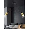Plafoniera Minimal Tenjin Acciaio Nero 2 Luci Gu10 Ip20 LA0150-EB-PL2-NR