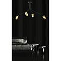Plafoniera Minimal Tenjin Acciaio Nero 4 Luci Gu10 Ip20 LA0150-EB-PL4-NR