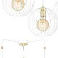 Lampadario Contemporaneo Omoikane Acciaio Bianco 3 Luci E27 Ip20 LA0151-EB-3-BI