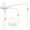 Lampadario Contemporaneo Omoikane Acciaio Bianco 6 Luci E27 Ip20 LA0151-EB-6-BI
