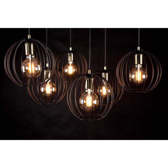 Applique Contemporaneo Omoikane Acciaio Nero 1 Luce E27 Ip20 LA0151-EB-AP1-NR