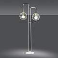 Piantana Contemporaneo Omoikane Acciaio Bianco 2 Luci E27 Ip20 LA0151-EB-PT2-BI