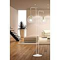 Piantana Contemporaneo Omoikane Acciaio Bianco 2 Luci E27 Ip20 LA0151-EB-PT2-BI