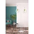 Piantana Contemporaneo Omoikane Acciaio Bianco 2 Luci E27 Ip20 LA0151-EB-PT2-BI