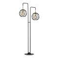 Piantana Contemporaneo Omoikane Acciaio Nero 2 Luci E27 Ip20 LA0151-EB-PT2-NR