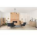 Lampadario Minimal Sarutahiko Acciaio Nero 2 Luci E27 Ip20 LA0152-EB-2-NR