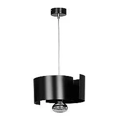 Sospensione Moderna 1 Luce Arciere In Acciao Nero E Cromo