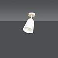 Plafoniera A Faretto Spot 1 Luce In Acciaio Bianco E Legno Naturale LA0162-EB-PL1-BI
