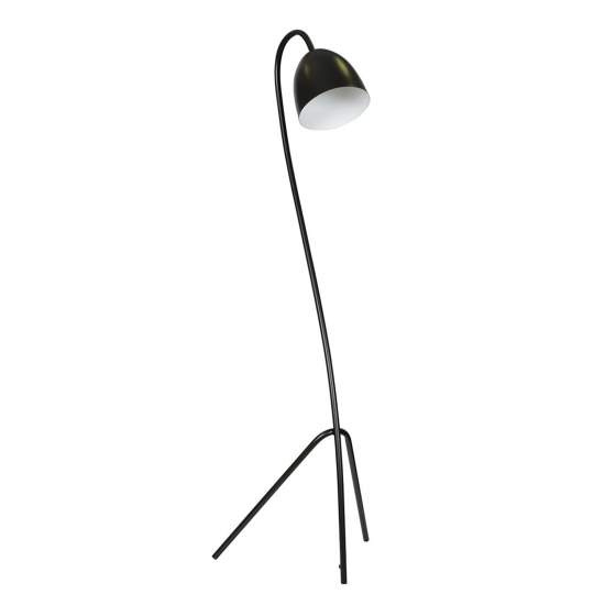 Piantana Moderno Beowulf Acciaio Nero 1 Luce E27 Ip20 LA0171-EB-PT1-NR-BI