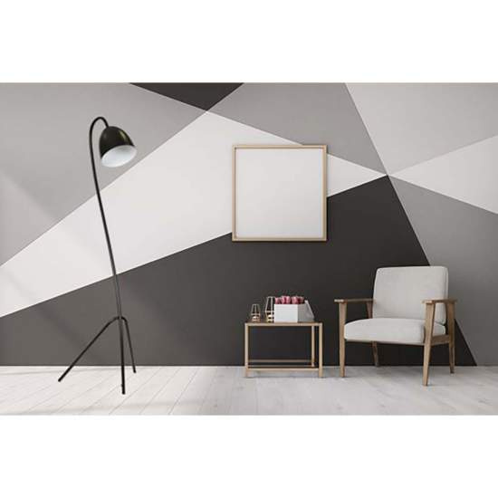 Piantana Moderno Beowulf Acciaio Nero 1 Luce E27 Ip20 LA0171-EB-PT1-NR-BI