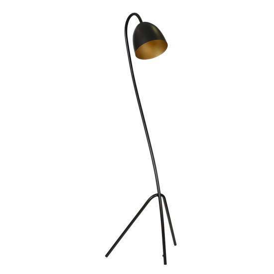 Piantana Moderno Beowulf Acciaio Nero Oro 1 Luce E27 Ip20 LA0171-EB-PT1-NR-OR