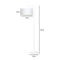 Piantana Contemporaneo Sigfrido Acciaio Bianco 1 Luce E27 Ip20 LA0172-EB-PT1-BI