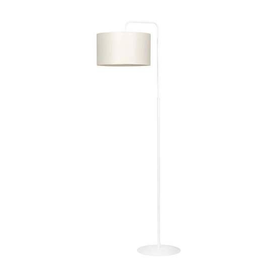 Piantana Contemporaneo Sigfrido Acciaio Bianco Ecru 1 Luce E27 Ip20 LA0172-EB-PT1-BI-EC