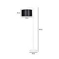 Piantana Contemporaneo Sigfrido Acciaio Bianco Bianco 1 Luce E27 Ip20 LA0172-EB-PT1-BI-NR