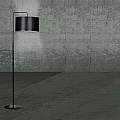 Piantana Contemporaneo Sigfrido Acciaio Nero 1 Luce E27 Ip20 LA0172-EB-PT1-NR
