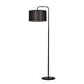 Piantana Contemporaneo Sigfrido Acciaio Nero Marrone 1 Luce E27 Ip20 LA0172-EB-PT1-NR-MA