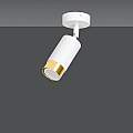 Faretto Orientabile 1 Luce Ragnar A Cilindro In Acciaio Bianco E Oro LA0174-EB-PL1-BI