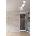Faretto Orientabile 1 Luce Ragnar A Cilindro In Acciaio Bianco E Oro LA0174-EB-PL1-BI