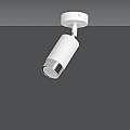 Faretto Orientabile 1 Luce Ragnar A Cilindro In Acciaio Bianco E Cromo LA0174-EB-PL1-BI-OR