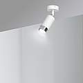 Faretto Orientabile 1 Luce Ragnar A Cilindro In Acciaio Bianco E Cromo LA0174-EB-PL1-BI-OR