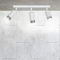 Plafoniera 3 Luci A Faretti Orientabili A Cilindro In Acciaio Bianco E Cromo LA0174-EB-PL3-BI-ARG