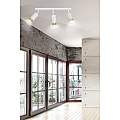 Plafoniera 3 Luci A Faretti Orientabili A Cilindro In Acciaio Bianco E Oro LA0174-EB-PL3-BI-OR