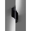 Applique Moderna 1 Luce Ubbe A Fascia In Acciaio Nero LA0176-EB-AP1-NR