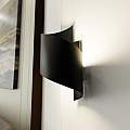 Applique Moderna 1 Luce Ubbe A Fascia In Acciaio Nero LA0176-EB-AP1-NR