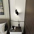 Applique Moderna 1 Luce Ubbe A Fascia In Acciaio Nero LA0176-EB-AP1-NR