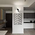 Applique Moderna 1 Luce Ubbe A Fascia In Acciaio Nero LA0176-EB-AP1-NR