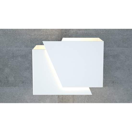 Applique Moderna 1 Luce Bjorn A Forma Geometrica In Acciaio Bianco LA0177-EB-AP1-BI