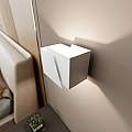 Applique Moderna 1 Luce Bjorn A Forma Geometrica In Acciaio Bianco LA0177-EB-AP1-BI