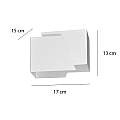 Applique Moderna 1 Luce Bjorn A Forma Geometrica In Acciaio Bianco LA0177-EB-AP1-BI