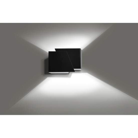 Applique Moderna 1 Luce Bjorn A Forma Geometrica In Acciaio Nero LA0177-EB-AP1-NR