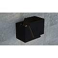 Applique Moderna 1 Luce Bjorn A Forma Geometrica In Acciaio Nero LA0177-EB-AP1-NR
